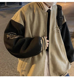 WIAOFELLAS  -  Baseball Jersey Men's New Oversized Loose Men's Casual Jacket Trendy Cotton Jacket