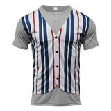 WIAOFELLAS  -  Mens Fashion Trend British Style Y2k Tops 2025 Summer New Single-Breasted Fake Two-Piece Short-Sleeved Shirts Mens Clothing