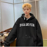 WIAOFELLAS  -  Autumn Goth Letter Printed Pullover Hoodies For Men New in Y2K Streetwear Fashion Sweatshirts Hip Hop Cotton Hoodie Tracksuit