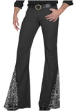 Wiaofellas  -  Men's Casual Vintage Spliced Chip Flared Pants