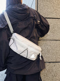 WIAOFELLAS  -  Lightweight Ultra-thin Chest Bag 3M Reflective Design Messenger Bag Multi-function Outdoor Waist Bag Waterproof Phone Bag Men