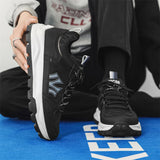 WIAOFELLAS  -  Men Casual Sneakers Platform Running Sports Shoes Fashion Male Lace Up Chunky Tennis Walking Sneakers Comfortable Outdoor Shoes
