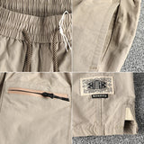 WIAOFELLAS  -  Ice silk cool fabric American retro high street trend cargo shorts men's loose straight casual 100 quarter pants