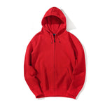 WIAOFELLAS  -  New  Plain Mens Zip Up Hoody Jacket Sweatshirt Hooded Zipper male Top Outerwear Black Gray Boutique men Free shipping