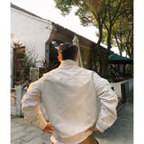WIAOFELLAS  -  Autumn Winter New Young Men's Simple Fashionable Casual Stand Up Collar Warm Jacket High-quality Street Trendy Cotton Jacket