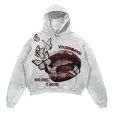 WIAOFELLAS  -  New Harajuku style Y2k streetwear women clothing pattern print retro hip-hop fashion street sportswear popular clothing
