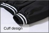 WIAOFELLAS  -  Spring Autumn Solid Color Baseball Coat Fashion Casual All Quality Fabric Breathable Comfortable Durable Standard Crisp Version