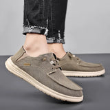WIAOFELLAS  -  The Main Promotion of Loafers Casual Style New Design 2025 Men's Large Size Non-slip Comfortable Breathable Canvas Flat