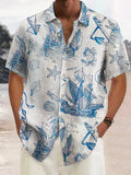 Wiaofellas  -  Summer Leisure Short Sleeved Polo Shirt With Men's Flower Pattern, Monotonous And Breathable Polo Shirt, Men's Clothing