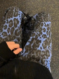 Wiaofellas  -  American Blue Leopard Vintage Print Jeans Autumn High Streetwear Style Pants Straight Fashion Casual New Retro Jeans Loose