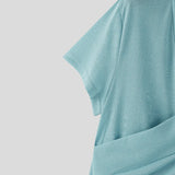 WIAOFELLAS  -  Men T Shirt Solid Color Shiny V Neck Sleeveless Summer Streetwear Male Tee Tops Fashion Casual Men Clothing S-5XL