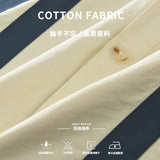 WIAOFELLAS  -  Stylish Casual Short-sleeved  100% Cotton Shirt for Men Patchwork Turn Down Collar  Men Shirts Camisa Masculina TS-796