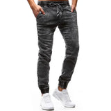 WIAOFELLAS  -  Plus Size S-3XL Men Jeans Spring Autumn Classic Fashion Casual Slim Skinny Elastic Stretch Long Denim Pencil Pants Streetwear