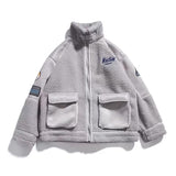 Wiaofellas Winter Simple American Lamb Wool Jacket Women Loose Streetwear Thickened Warm Coat Couples Padded Jacket Winter Clothes Women