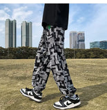 WIAOFELLAS  -  American Pants Men Korean Style Loose Feet Casual Pants Nine-point High Street Fashion Trousers