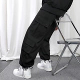 WIAOFELLAS  -  New Men Thin Casual Drawstring Tie-fitting Summer Loose Work Pants
