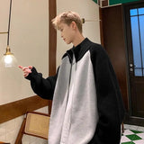 WIAOFELLAS  -   American double zipper cardigan sweater autumn and winter fashion brand splicing sweater high street casual couple jacket