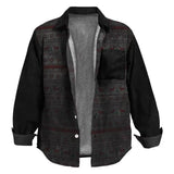 WIAOFELLAS  -  Autumn Winter Fashion Woolen Jackets For Mens Clothes Casual Loose Long Sleeve Button Outerwear Men Vintage Print Cardigans Coat
