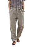 WIAOFELLAS  -  Spring Summer Thin Pants Plus Size 6XL Men's Loose Casual Trousers Cotton Elastic Waist Wide Leg Baggy Bottoms