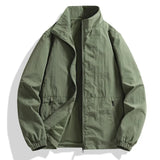 Wiaofellas  -  Men's Spring and Autumn Jackets Men's Plus-size Casual Autumn Wear Spring and Autumn Stand Up Collar Jackets