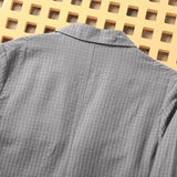 Wiaofellas  -  Japanese Sle Linen Bubble irt Men's Summer Lightweight Casual Suit Jaet Breathable Comfortable Spring Faion Trend