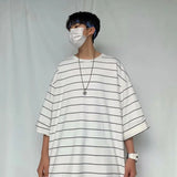WIAOFELLAS  -  Half Sleeve T-shirt Men Short Sleeve Trend Summer New Street Loose Oversized T-shirt Men Clothing Graphic T Shirts