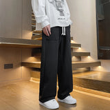 WIAOFELLAS  -  Men's Sweatpants Rest Sports Pants Spring Autumn Casual Wide Leg Trend Fashion Loose Quality Fabric Comfortable Breathable Pants