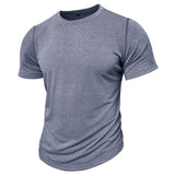 WIAOFELLAS  -  Men's T-shirt Casual Soft Fitness Summer Thin Male T-shirts Home Clothes O-Neck Short Sleeve Soild T Shirt for Men