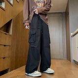 WIAOFELLAS  -  Working  for Men's Spring and Summer 2025 New American Charge Parachute Pants Loose Straight Wide-leg Trousers