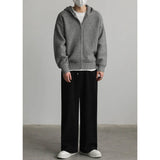 WIAOFELLAS  -  Hollow Hooded Knitted Cardigan Sweater Men's Spring and Autumn New Couple's Jacket Casual Versatile Fashion Top