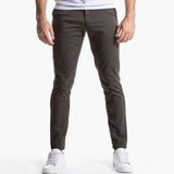 Wiaofellas  -  Solid Pencil Pants Mens Casual Thin Slim Trousers Summer Autumn Outdoor Work Classic Pants Ankle-Length Fashion Street Trousers