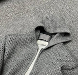 WIAOFELLAS  -  Hollow Hooded Knitted Cardigan Sweater Men's Spring and Autumn New Couple's Jacket Casual Versatile Fashion Top