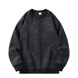 WIAOFELLAS  -  Men's Autumn Winter Long Sleeve Crew Neck Top New Trendy Fashion Pullover Loose Casual Versatile American Hoodie Sweatshirt