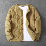 WIAOFELLAS  -  New Quilted Thickened Jacket for Men Versatile and Trendy Cotton Tops