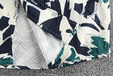 WIAOFELLAS  -  Hawaiian trend short sleeve shirt with abstract pattern Men's seersucker cool breathable comfortable casual shirt