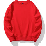 WIAOFELLAS  -  New Men's Autumn Velvet Sweatshirts Round Neck Solid Color Long Sleeved Tops Couples Coat Women Sweatshirt Casual Clothing MY542
