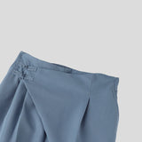 Wiaofellas  -  Men's Wide Leg Pants Solid Color Button Casual Irregular Trousers For Man Streetwear Baggy Leisure Pantalones Pants