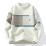 Wiaofellas  -  Men's Fashion Casual Sweaters Autumn Winter Slim Fit Men Sweater Thicken Warm Wool Pullovers Full Size M-4XL