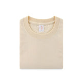 WIAOFELLAS  -  Urban 220g Japanese Cotton Thick T-shirt Unisex Heavy Summer Solid Color Seamless Woven Tops Round Neck Men Short Sleeve T-shirt