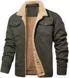 WIAOFELLAS  -  Mens Autumn Fleece Warm Thick Jackets Men Fashion Coat Men Casual Jacket Streetwear Breasted Overcoat Men Brand Clothing