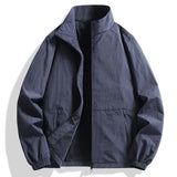 Wiaofellas  -  Men's Spring and Autumn Jackets Men's Plus-size Casual Autumn Wear Spring and Autumn Stand Up Collar Jackets