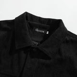 Wiaofellas  -  Men's Thin Cargo Jackets Spring Autumn Fashion Casual Corduroy Jackets With Big Pocket Vintage Loose Outwear Coats For Male Tops