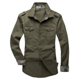 Wiaofellas  -  New Cotton Shirt Men Long Sleeve Breathable Casual Shirts Man Solid Shirt Slim Fit Male Shirts