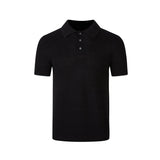 Wiaofellas  -  Luxury Textured Knit Polo Shirt for Men Short Sleeve Lapel Slim Fit Business Casual Polos Streetwear Breathable Knitted Tops