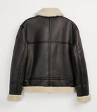 WIAOFELLAS  -  Winter Warm Lapel Suede Lambskin Jacket New Retro Fur One Zipper Jacket For Men