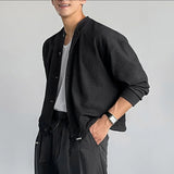 WIAOFELLAS  -  Men Shirt Solid Hollow Out See Through Long Sleeve Men Clothing Sexy Streetwear Fashion Party Casual Tops Male Shirts