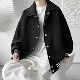 WIAOFELLAS  -  Retro Workwear Jacket Japanese Men's Vintage Baseball Jacket Men's Trendy Casual Loose Men's Jacket