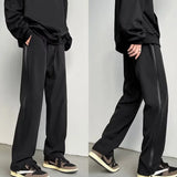 WIAOFELLAS  -  Spring Summer Men's Fashion Zipper Outdoor Pants Male Solid Color Straight Trousers Men Loose High Street Sports Pants H227