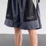 WIAOFELLAS  -  Shorts Summer Sports Basketball Shorts American Trend Splicing Mesh Breathable Quick Dry Training Shorts Loose Casual Shorts Men