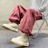 Wiaofellas  -  Japanese Men's Y2K Vintage Casual Cargo Baggy Wide Leg Pants Sweatpants Hip Hop Track Pants Men Harajuku Korean Style